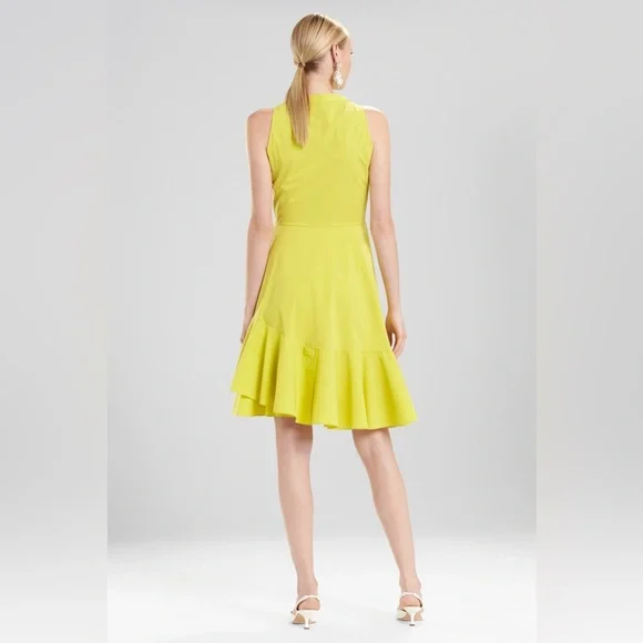 Natori Cotton Poplin Green Sleeveless Dress - Picture 2 of 5